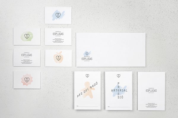 Farmàcia Esplugas brand identity design by Barcelona based studio toormix.