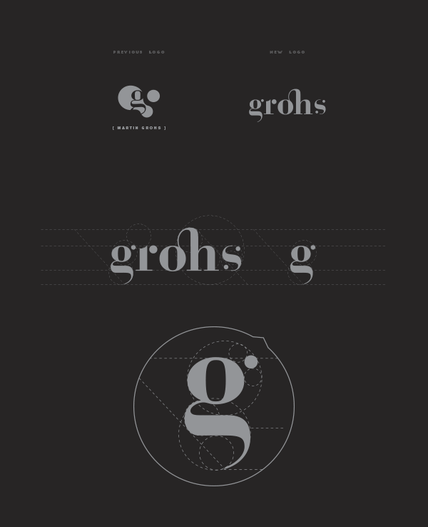 Old and new logo design.