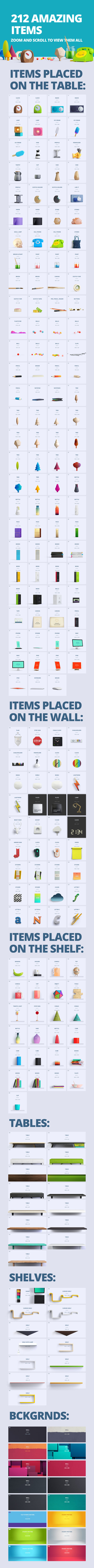 212 amazing items - the Fancy Items Scene Generator.