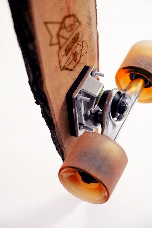 Close up of the bottom with logo and roles.