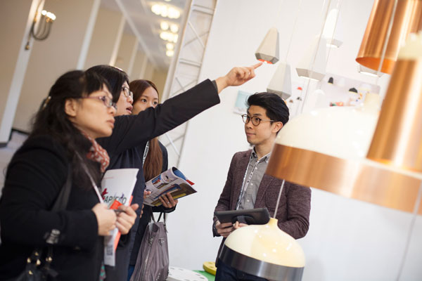 Visitors marvel at new developments in design.