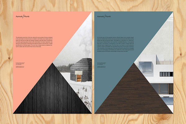Printed collateral for an architecture studio.