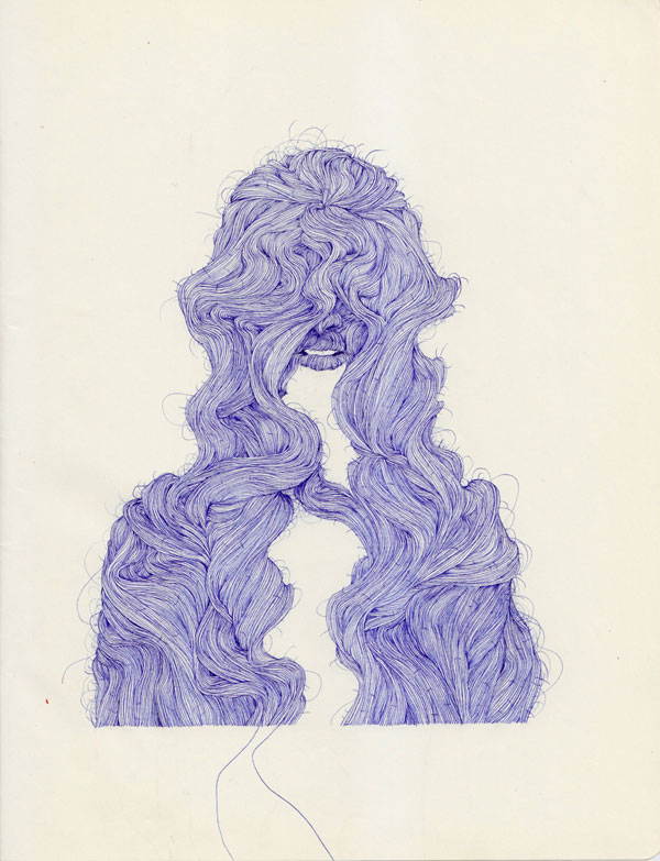 Chaos - sketches with ballpoint pen.