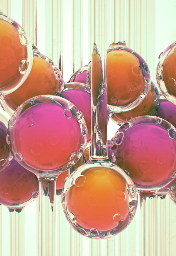 Digital art created with 3D elements.