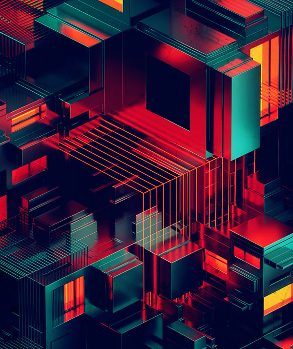 Isometric design from a creative everyday project.