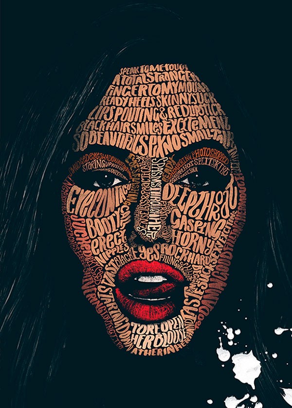 Waiting for Gina - New illustrative work with experimental hand drawn lettering for Esquire.