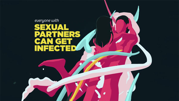 Be Sexy, Be Smart - animated campaign by Amsterdam based studio PlusOne for Soa Aids Nederland.