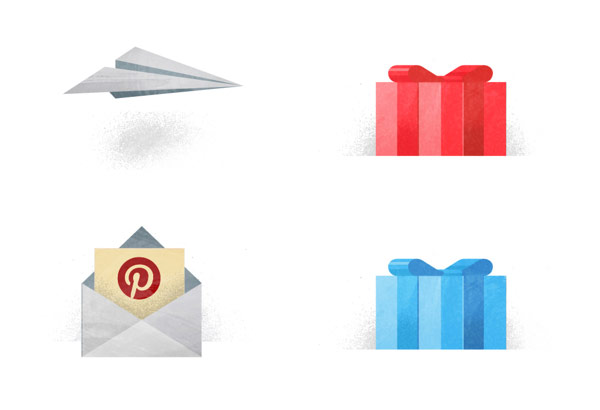 Individual flat icons.