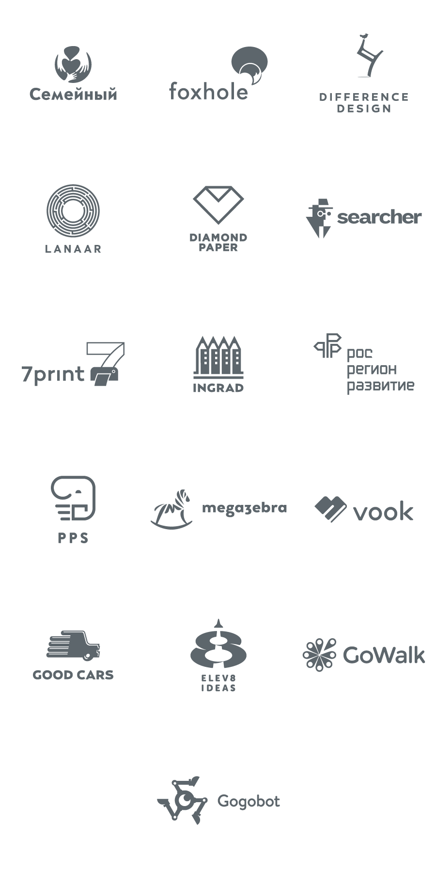 A collection of 25 logos created over the past years by Ivan Bobrov, a Barnaul, Russia based graphic designer. The Russioan logo designer worked with only one color to produce these stunning logos.