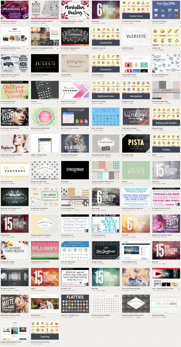 Creative Market's March Big Bundle - 77 Products worth a massive $1,268 for only $39! The offer is available only for a limited time.