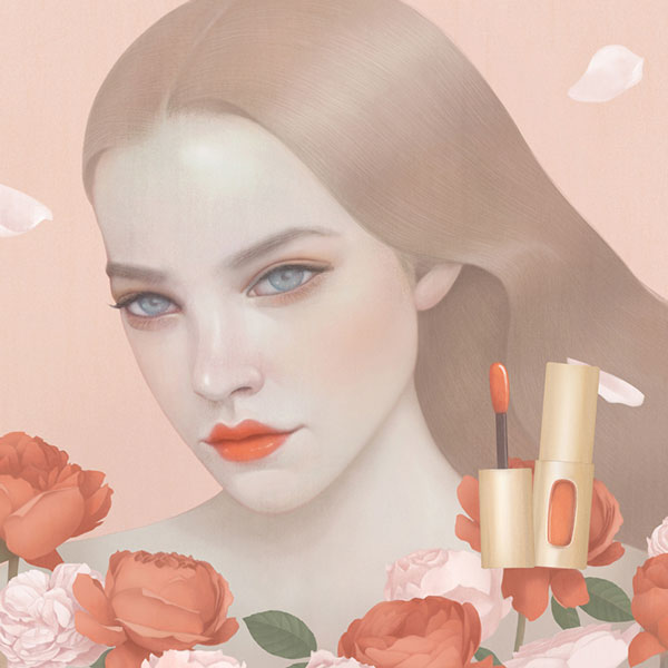 Feminine illustration by Hsiao-Ron Cheng.