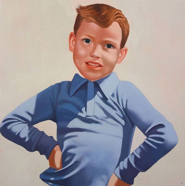 Hands on Hips - Painting from the series People of Faux. Hands on Hips - Painting from the series People of Faux.
