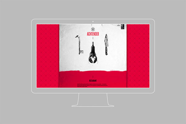 Home page of the website - the desktop version.