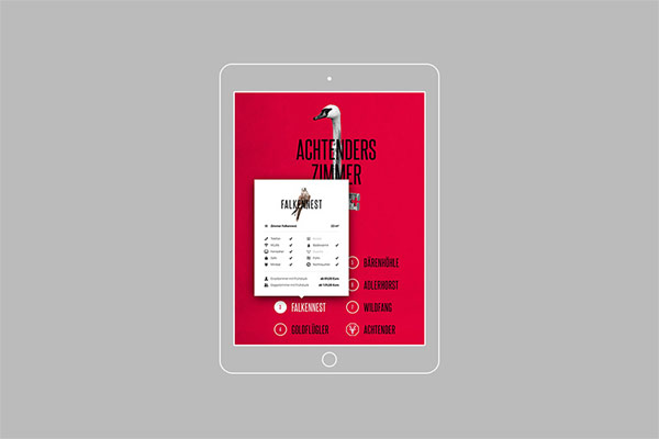 The look of the mobile website on a tablet.