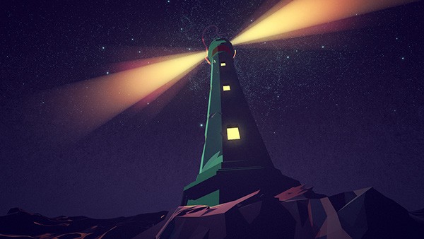 Lighthouse at night.