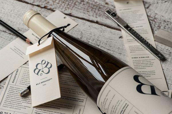 Close up of the design including hang tag, label, and printed matters.