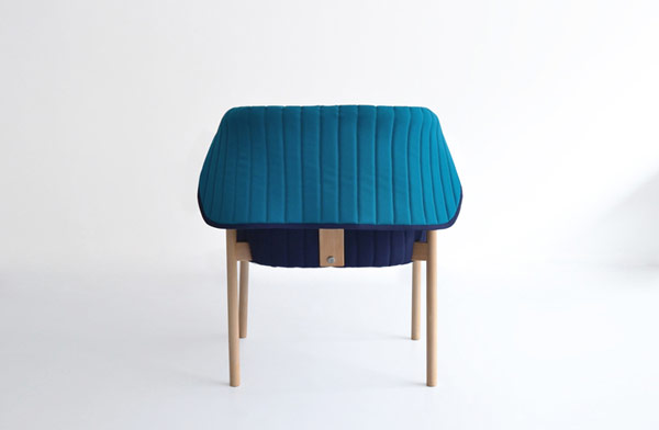 Backrest folded down.