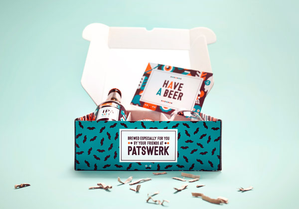Open box of the limited package for clients and friends.