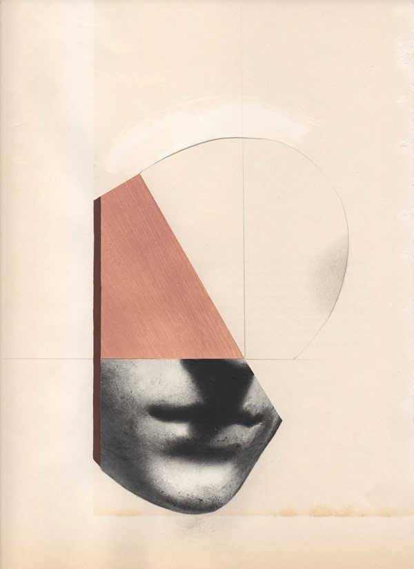 Abstract collage on paper.
