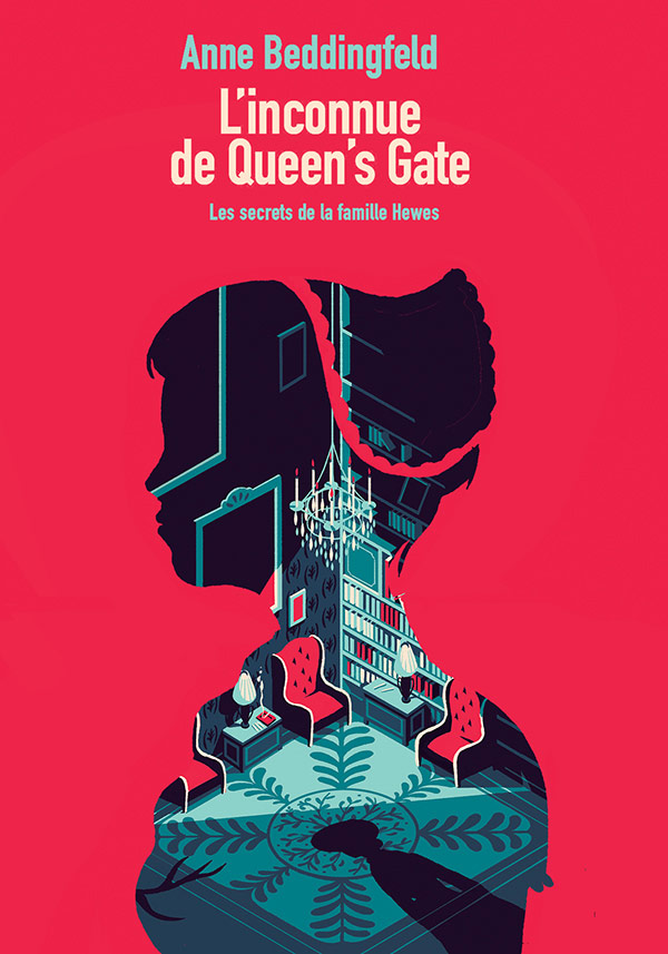Anne Beddingfeld - L'inconnue de Queen's Gate - design by French illustrator Tom Haugomat.