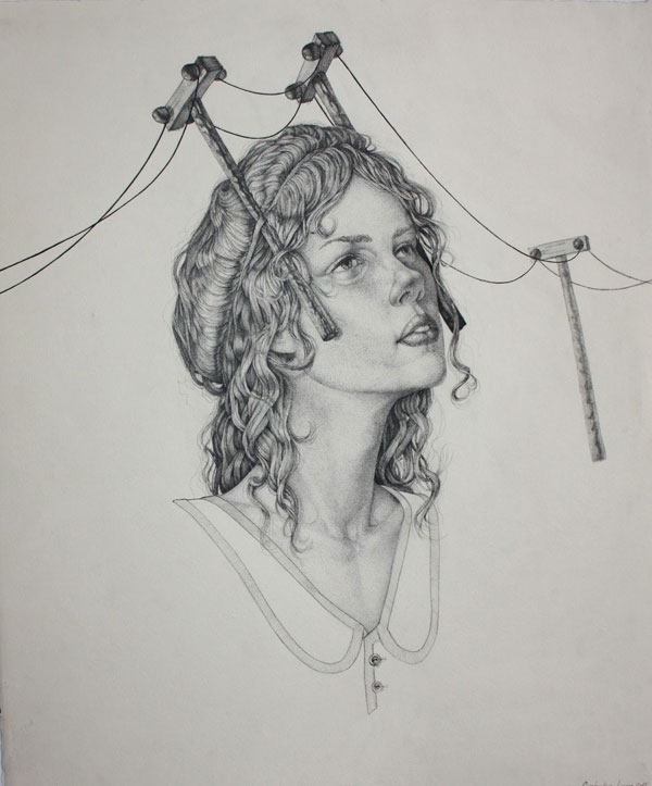 Distance between two Points - work with ink-pen on paper.
