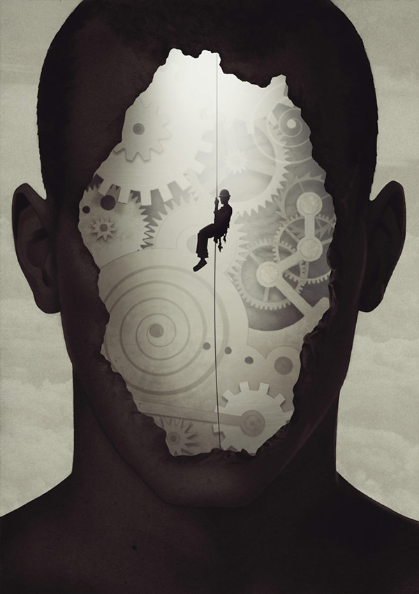 Self-exploration - artwork by Björn Griesbach, a Hannover, Germany based illustrator.