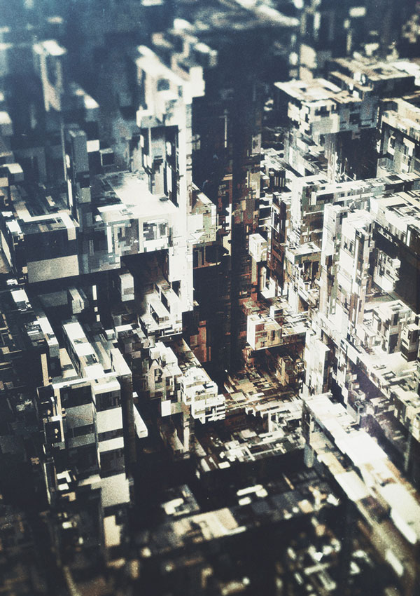 Stunning abstraction and architectural shapes, which remind us of cities.