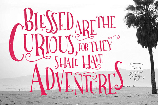 With this kit you can create gorgeous typography in seconds.