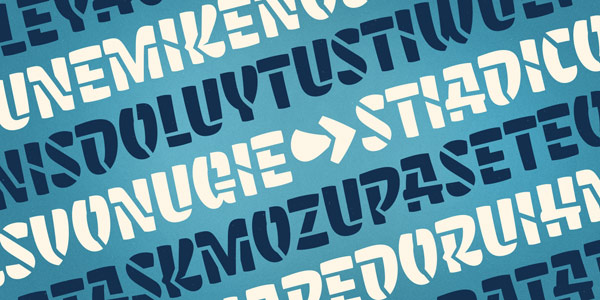 A display font family for letterings with a unique touch.