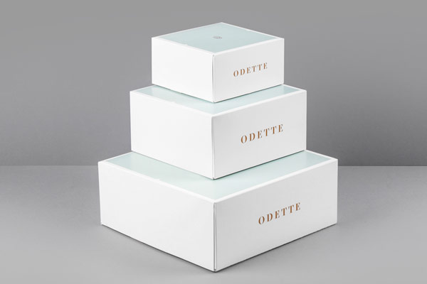 A simple and clean packaging design.