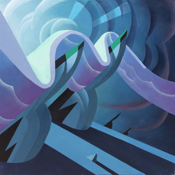 Painting by Elle Michalka from the upcoming show in LA at Nucleus art gallery.