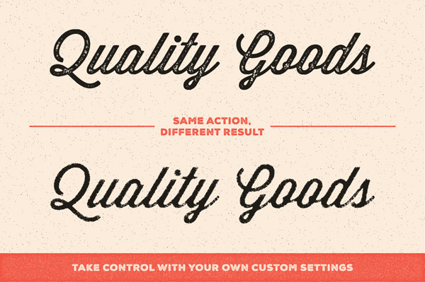 Same action, different result - you can take control with your own custom settings. Same action, different result - you can take control with your own custom settings.