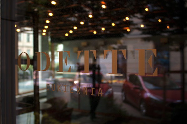 Store window graphics.