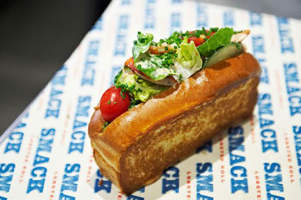 Freshly cooked lobster in brioche rolls with a variety of added fillings.