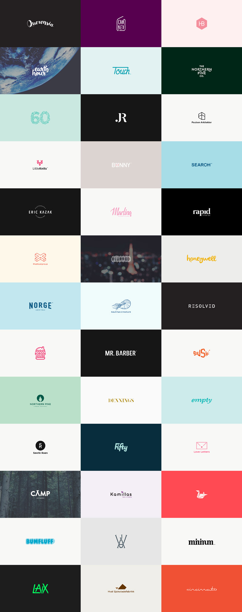 60 logos in 60 days by Karoline Tynes.