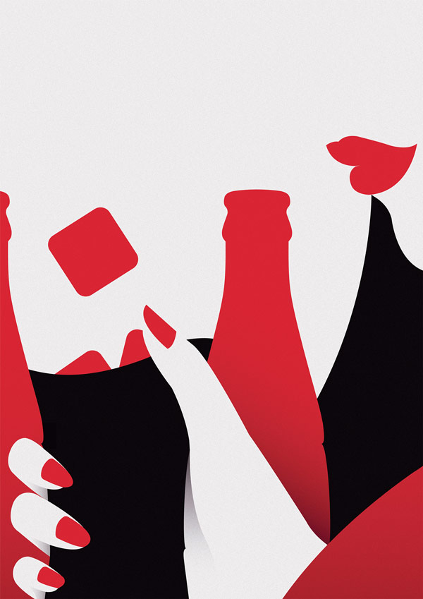 Coca Cola illustration.