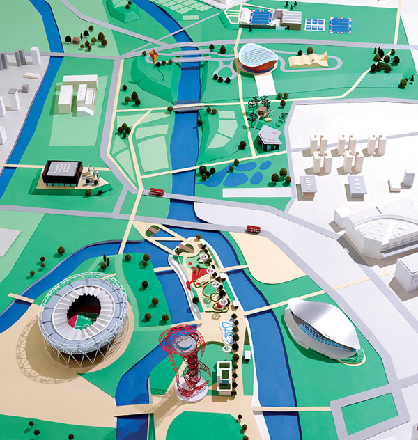 Map of the Queen Elizabeth Olympic Park. Map of the Queen Elizabeth Olympic Park.