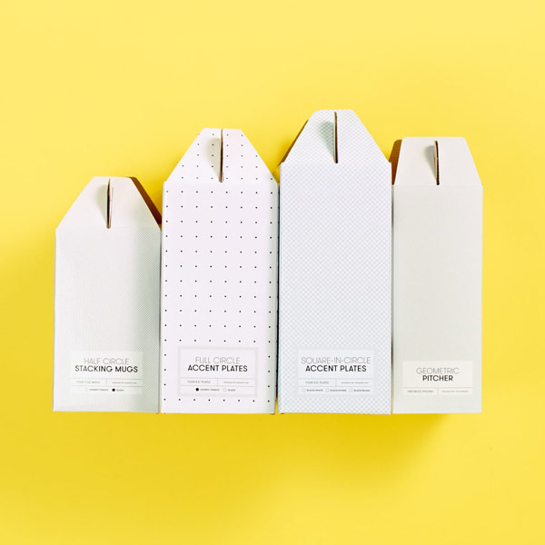 Packaging design for cardboard boxes.