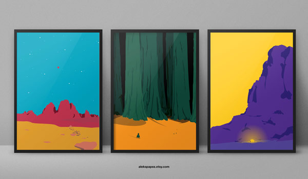 The Space Question posters by Aleksandar Papez.