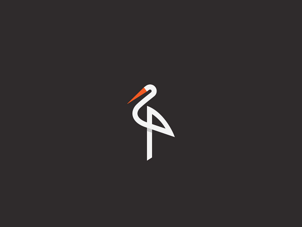 Work from a series of graphic bird logos.
