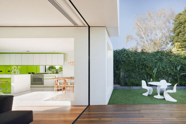 Beautiful views of greenery inside and outside.