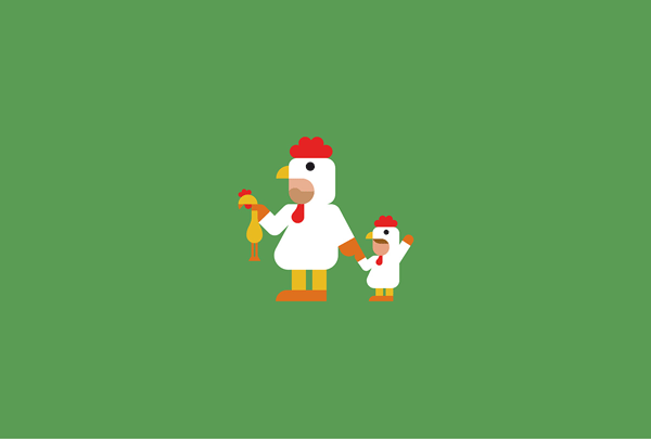 Close up of one funny graphic.