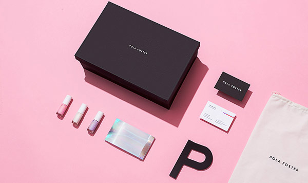Close up of some branding materials.