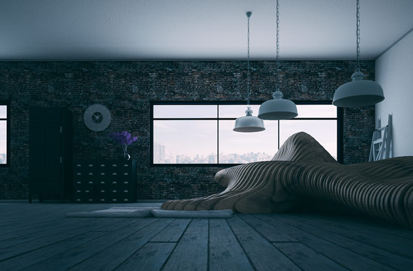 Product and interior design concept by French architecture student Clément Loyer.