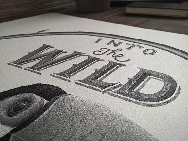 Another close up of the artwork.