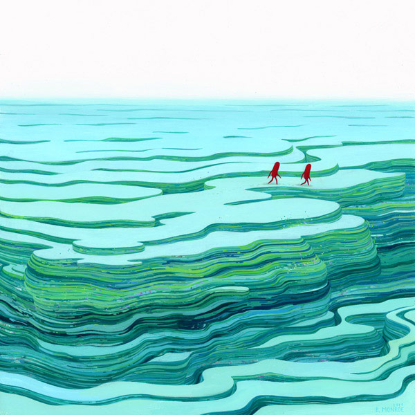 Ages - Illustrative work in the size of 20 x 20". Ages - Illustrative work in the size of 20 x 20".