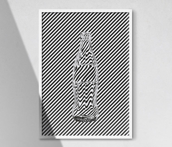 Coca-Cola — exhibition poster design by London based studio Sawdust.