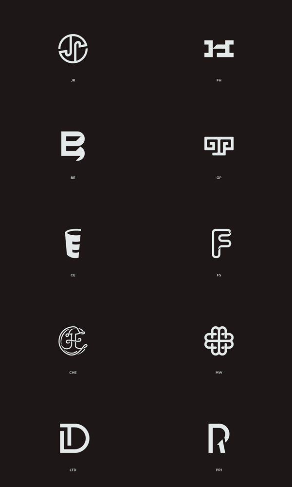 Linked Letters - different letter combinations for brands interpreted by Schapko Ilya as clever graphics. Linked Letters - different letter combinations for brands interpreted by Schapko Ilya as clever graphics.