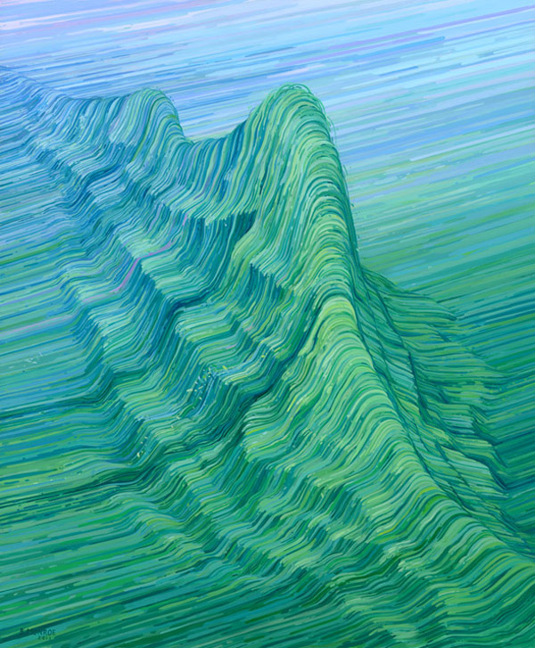 Ridge - another beautiful painting of landscape inspired structures. Ridge - another beautiful painting of landscape inspired structures.