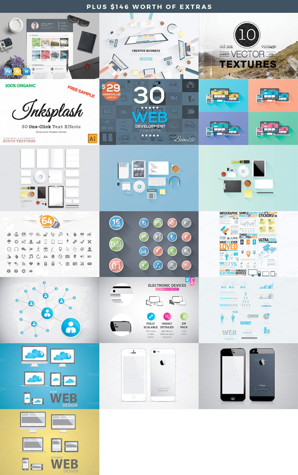 The bundle is also packed with lots of bonus items and extras that are worth $146.